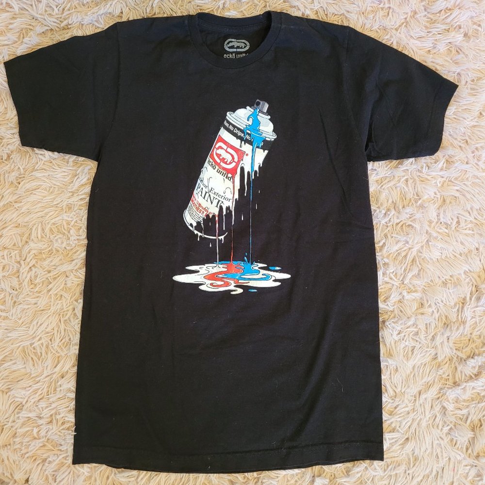 Ecko Unlimited Spray Can Tshirt Medium Unisex